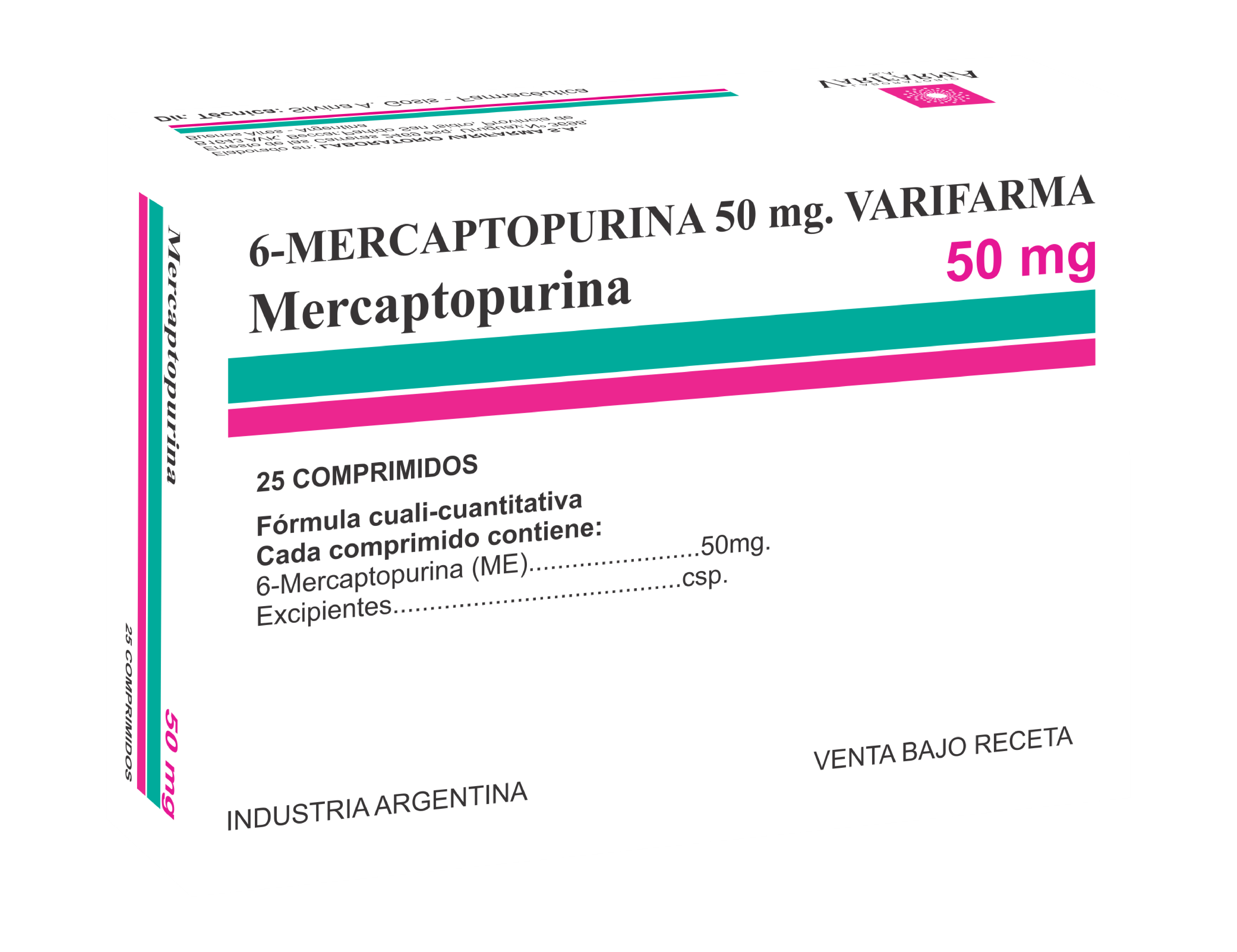 6 - MERCAPTOPURINA 50 MG VARIFARMA