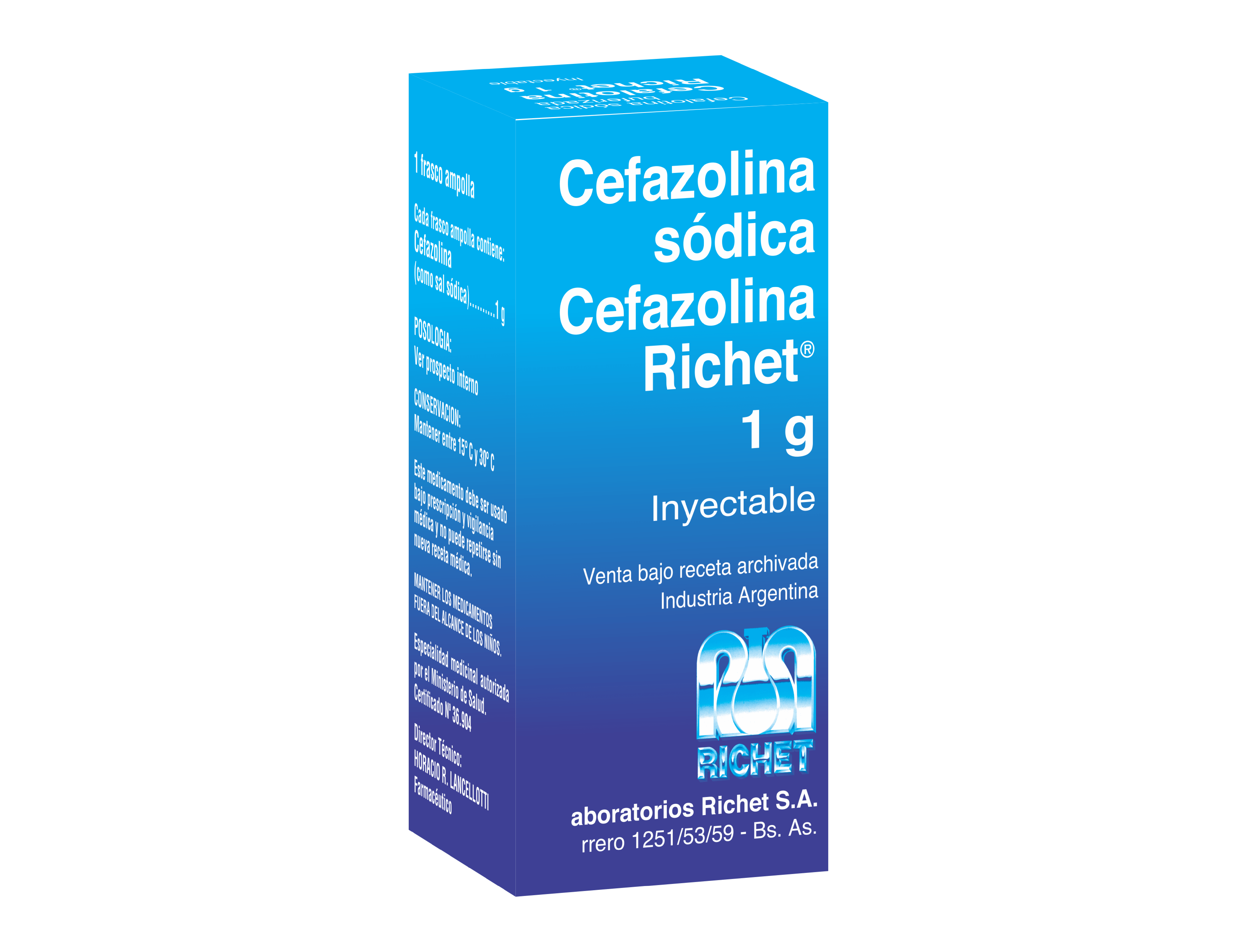 CEFAZOLINA SÓDICA RICHET 1g