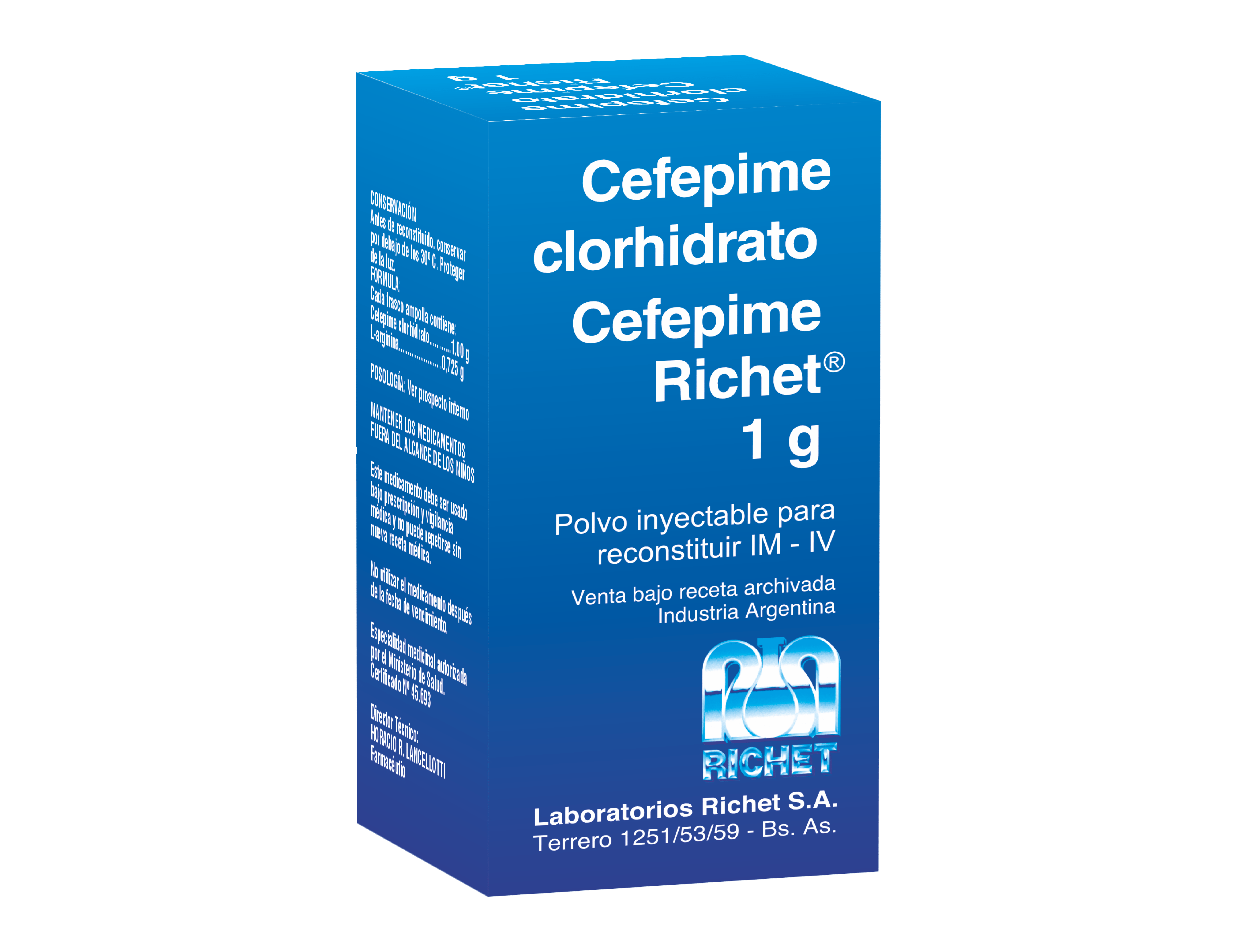 CEFEPIM CLORHIDRATO RICHET 1g