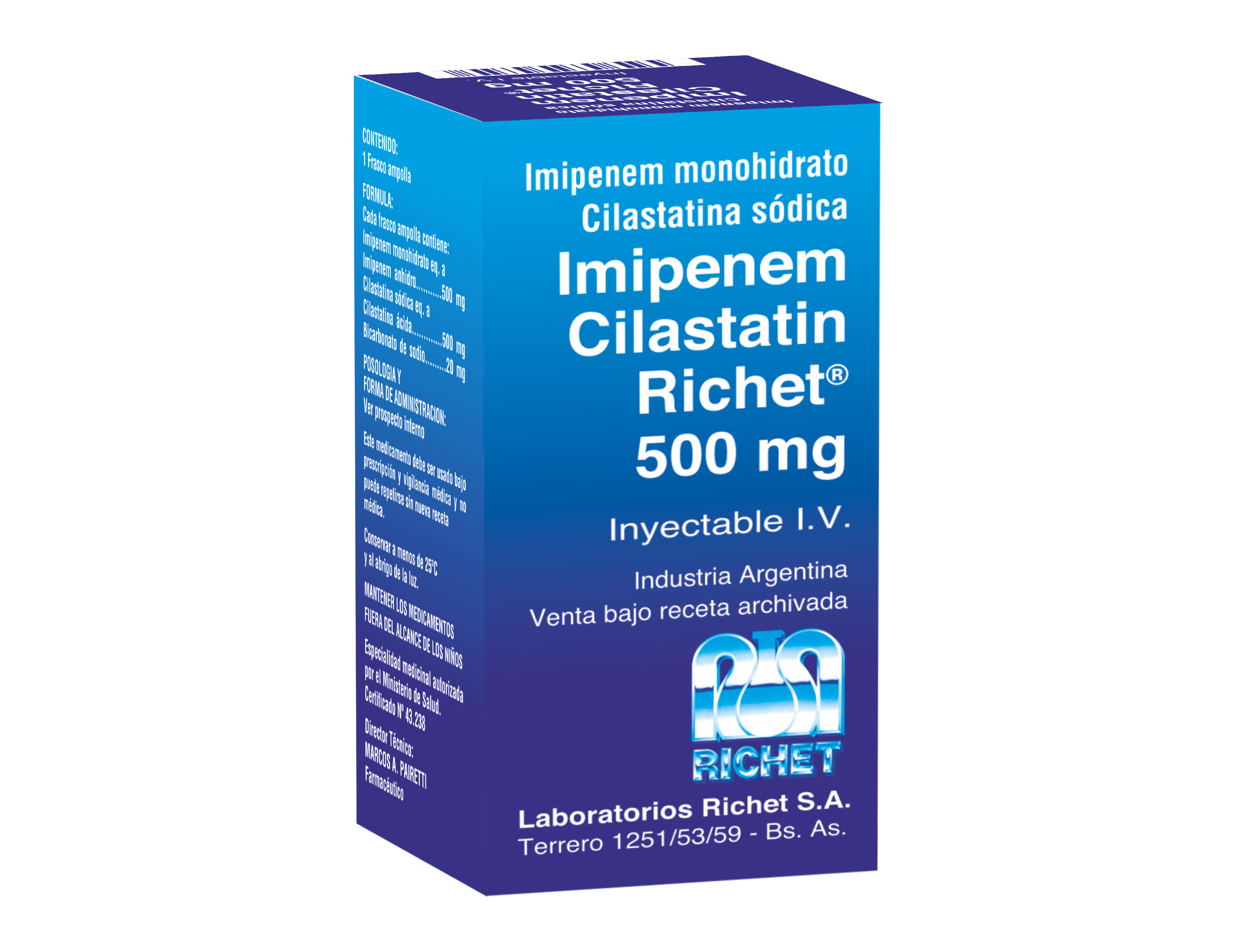 IMIPENEM CILASTATIN RICHET 500mg