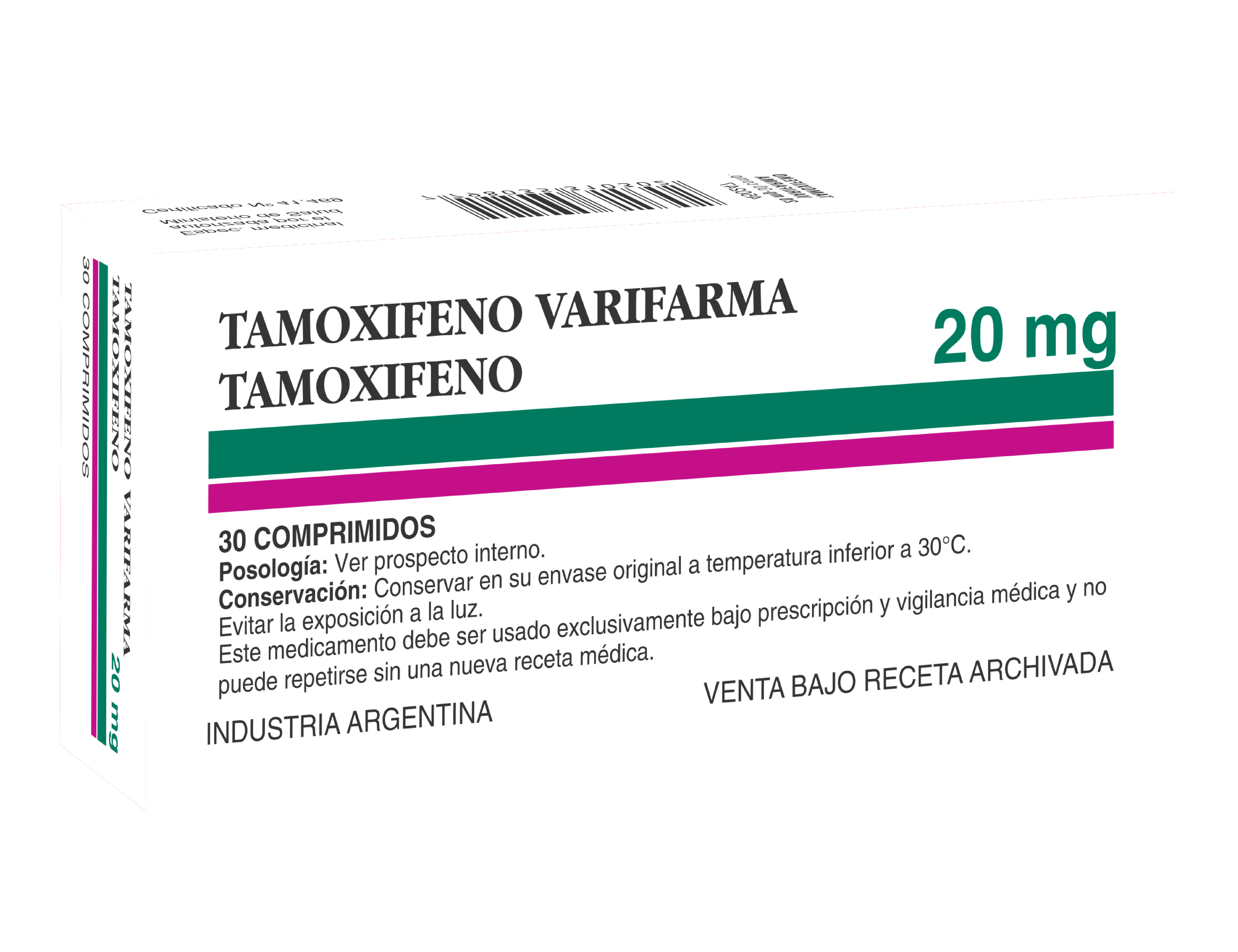 TAMOXIFENO 20 MG VARIFARMA