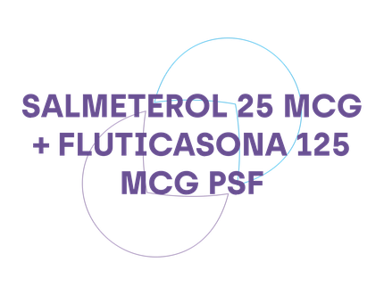 SALMETEROL 25mcg + FLUTICASONA 125mcg PSF