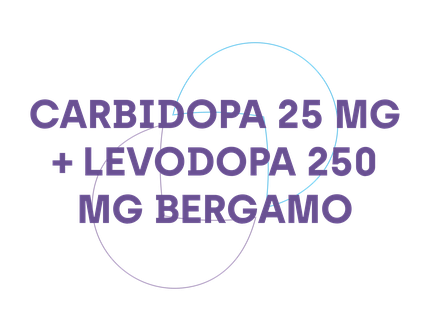 CARBIDOPA 25 MG + LEVODOPA 250 MG BERGAMO